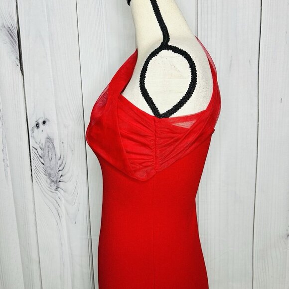 Lucy in the Sky Mini Dress Sz S Red Cocktail Party Night Out - Picture 5 of 8